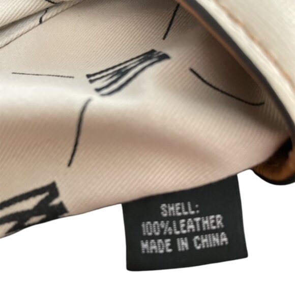 Antonio Melani Leather Cream & Gold Beautiful Shoulder Bag No Callouts EUC - Picture 10 of 11